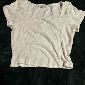Chic Cream Crop Top by Charlotte Russe